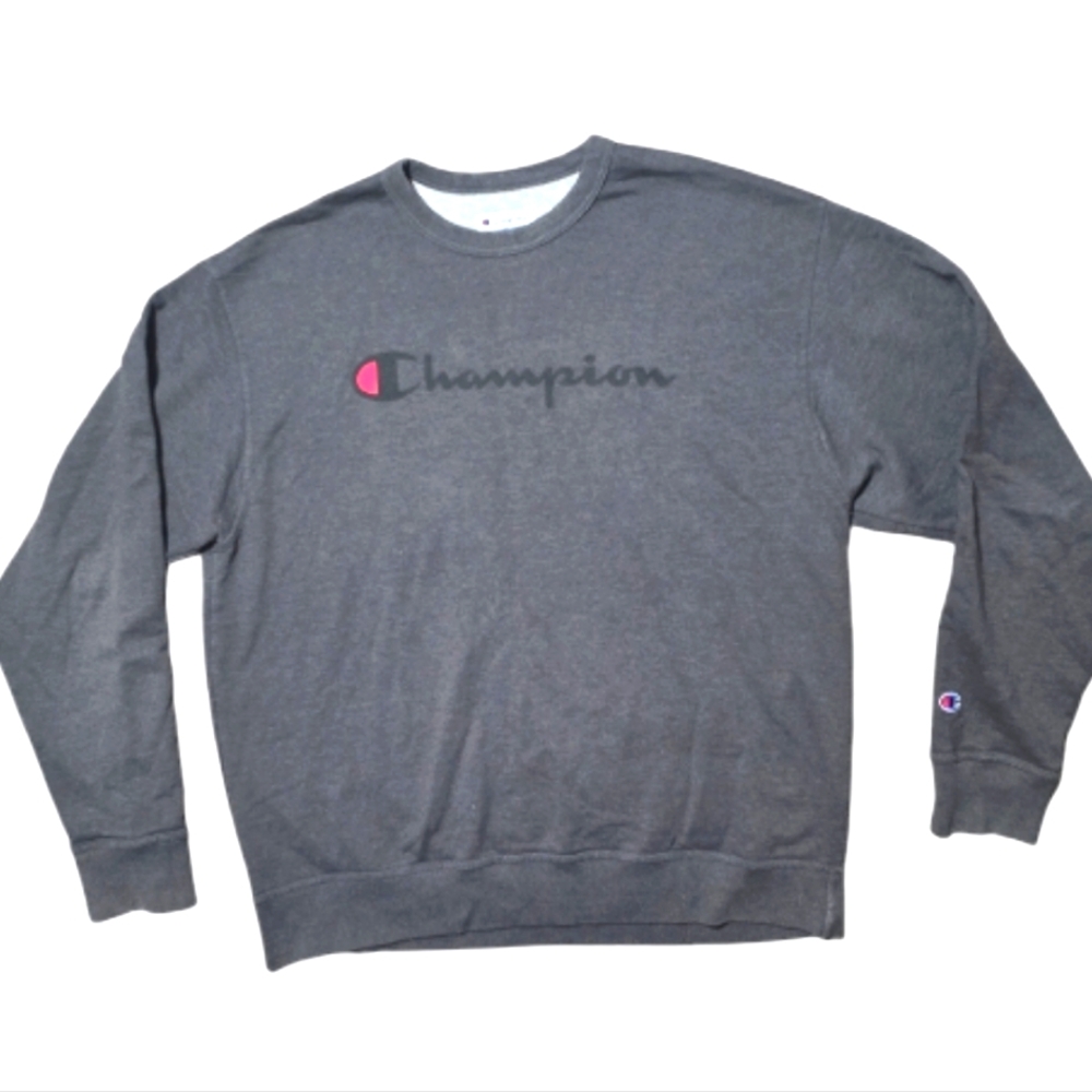 Champion Authentic Athletic Wear Pullover Gray Sweater Men's Size XL - Picture 1 of 15